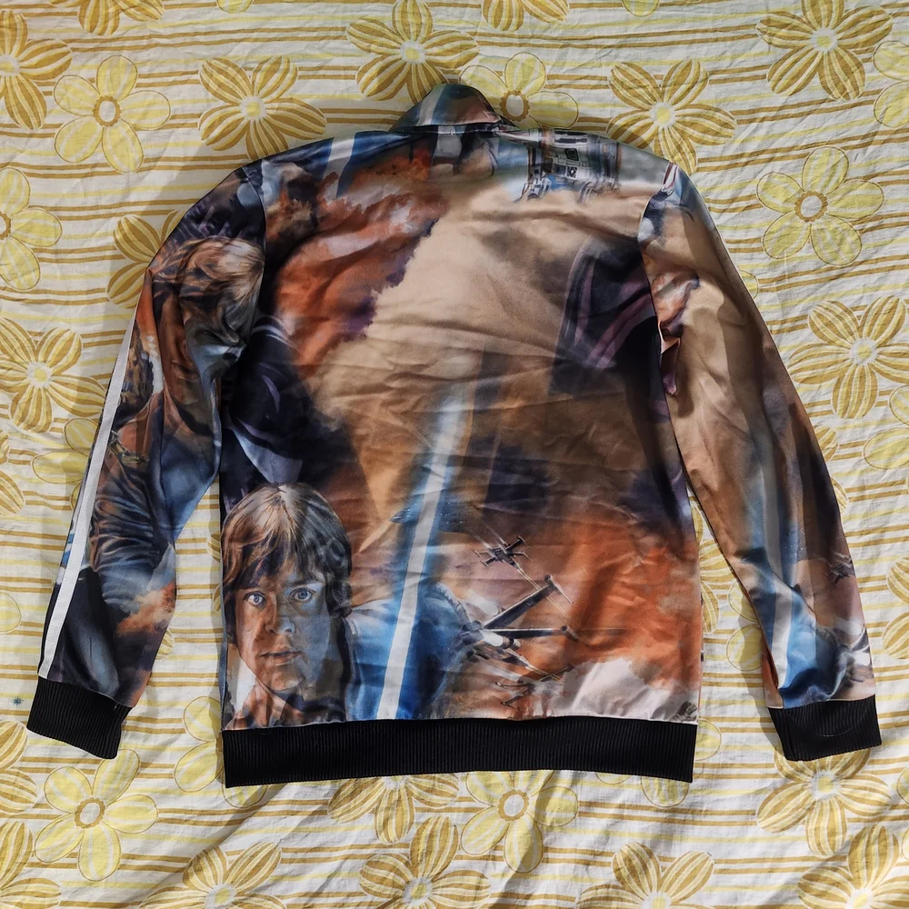 Adidas Star Wars Track Jacket with All Over Print - Picture 2 of 8